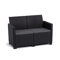 Claire 2 Seaters sofa, grafit KETER 252689