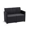 Claire 2 Seaters sofa, grafit KETER 252689