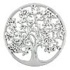 Strom v kruhu drevený biely 30 cm Prodex 6128