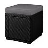 Cube Taburet s polstrom, grafit KETER 189446
