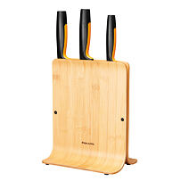 Functional Form Bambusový blok s tromi nožmi FISKARS 1057553