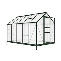Záhradný skleník DEMETER A101-D 5,93m² green 201x190x312 cm PC 4 mm + základňa IWH-10270004