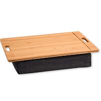 Klinový podnos s 2 držadlami, 45 x 31 x 8 cm, bambus/textil KESPER 77622