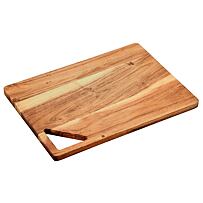 Doska na krájanie a servírovanie, 35,5 x 25,5 x 1,7 cm, akáciové drevo KESPER 29141
