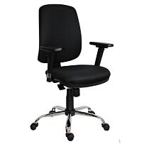 Kancelárska stolička ATHEA 1640 ASYN CR čierna Antares