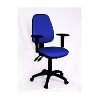 Kancelárska stolička 1140 ASYN s podrúčkami - modrá