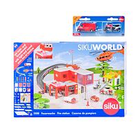 SIKU World - hasičská stanica s hasičským autom 55081656