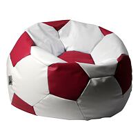 Sedací vak EUROBALL BIG XL bielo-červený Antares