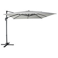 Cantilever Slnečník bočný 270 × 270 cm, sivý ROJAPLAST 607/82