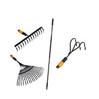 SET kovových hrablí FISKARS QuikFit 3 +1