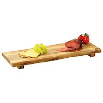 Servírovacia doska s nožičkami, 53 x 19 x 2 cm, drevo akácie KESPER 28470