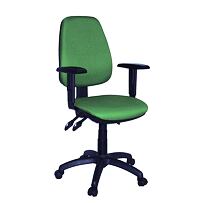 Kancelárska stolička 1140 ASYN s podrúčkami - zelená