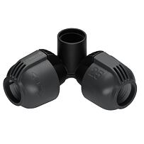 L-kus 25 mm - vnútorný závit 3/4", s rohovou prípojkou zavlažovača GARDENA 2764-20