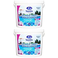 Chlórové tablety do bazéna 5v1 multifunkčné 200 g 10 kg SPARKLY POOL
