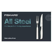 All Steel Súprava steakových príborov 24 ks FISKARS 1027505
