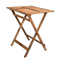 EMA Záhradný stôl 65 x 55 cm - drevený, skladací T220R