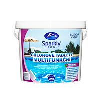 Chlórové tablety do bazéna 6v1 multifunkčné 200 g 3 kg SPARKLY POOL 938017