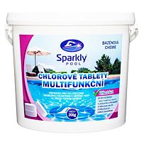 Chlórové tablety do bazéna 5v1 multifunkčné 200 g 5 kg SPARKLY POOL 938069