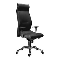 Kancelárska stolička 1800 SYN LEI koža čierna