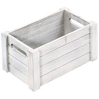 Úložný box 30,5 x 20,5 x 16 cm, topoľová preglejka, antická biela KESPER 66451