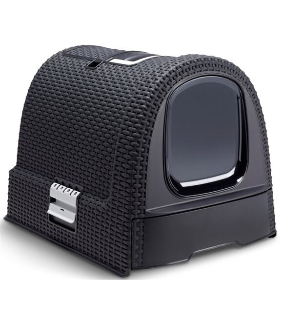 Toaleta pre mačky Rattan, Antracit CURVER 00615-P15