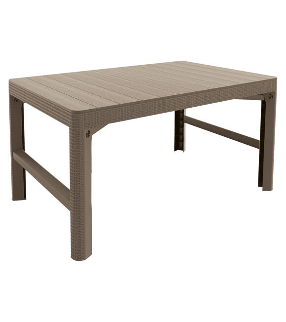 Lyon rattan Stôl záhradný 116 x 72 cm, cappuccino KETER 232296