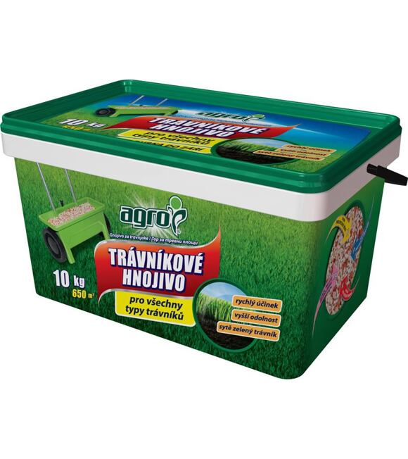 Hnojivo na trávniky vedro 10 kg AGRO 000364