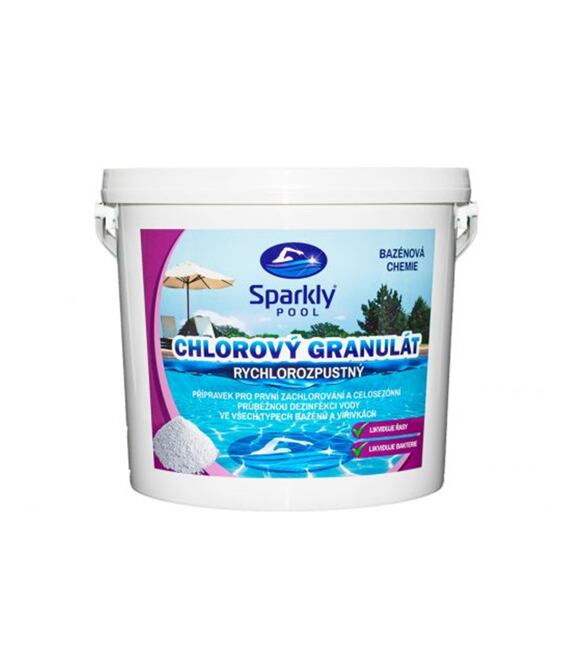 Chlórový granulát 5 kg SPARKLY POOL 938072