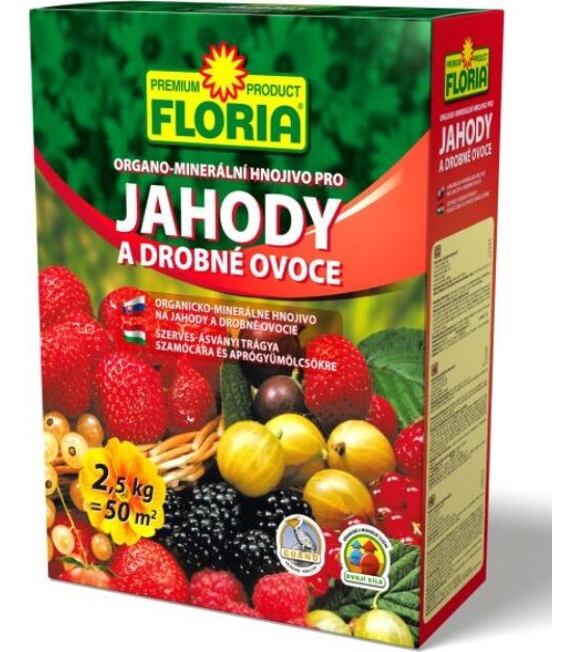 FLORIA Organominerálne hnojivo na jahody a ovocie 2,5 kg