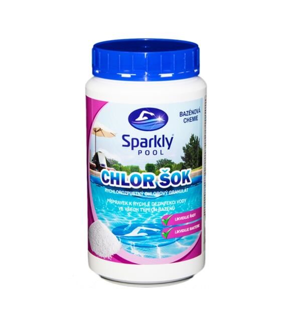 Chlór šok 1 kg SPARKLY POOL 938003