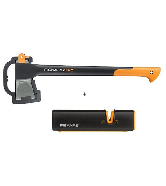 SET FISKARS sekera X17 + ostrič Xsharp