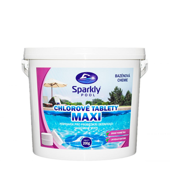 Chlórové tablety do bazéna Maxi 5 kg SPARKLY POOL 938008