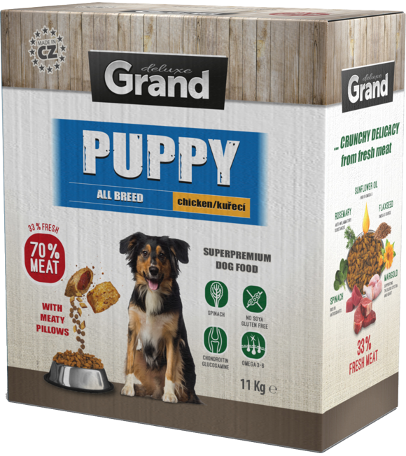 GRAND Deluxe Granule pre šteňatá kuracie 11 kg 700016