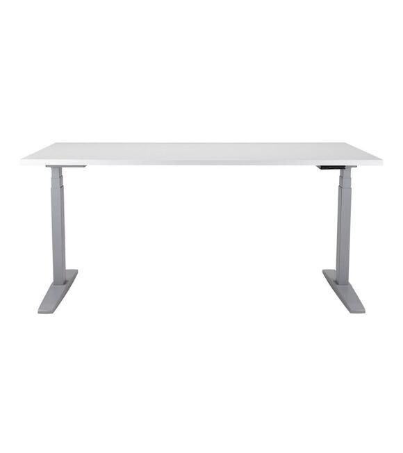 Axis Stôl s podnožou sivá, doska 160 x 80 cm biela ANTARES Z71500106+M00000281