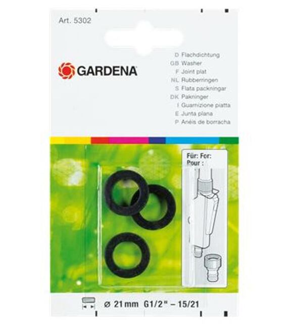 Gardena ploché tesnenie (3 ks), 5302-20