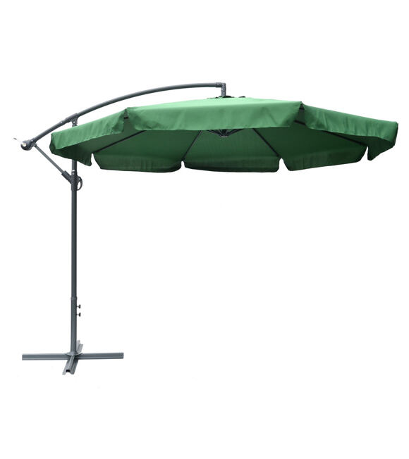 Exclusive Slnečník bočný ø 300 cm, zelený ROJAPLAST 90/1