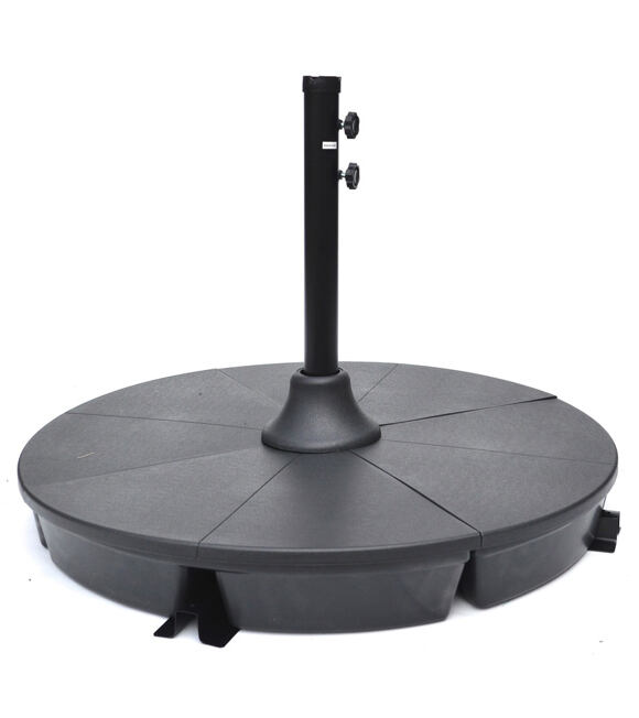 Podstavec pod slnečník PLAST 90 cm, tmavo šedý ROJAPLAST 510/4