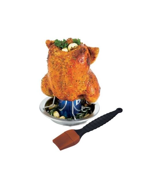 Nerezový stojan na grilovanie kuraťa GrillPro