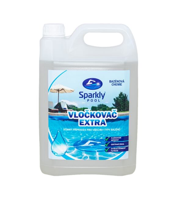 Vločkovač Extra - tekutý 5 l, 6,5 kg SPARKLY POOL 938039