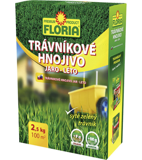 FLORIA Trávníkové hnojivo JAR - LETO 2,5 kg