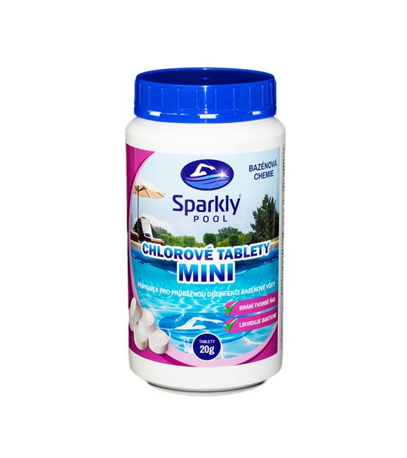 Chlórové tablety do bazéna Mini 1 kg SPARKLY POOL 938009