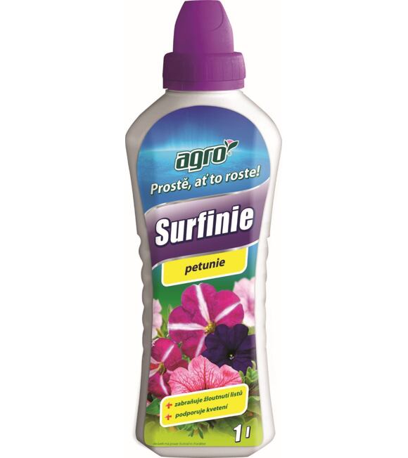 Tekuté hnojivo pre surfínie 1 l AGRO 001352