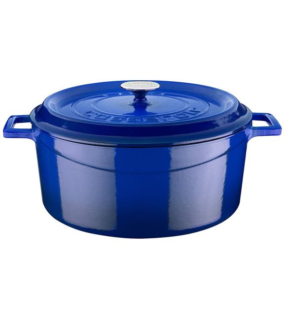 Hrnec Ø 32 cm, 9,8 l, liatinový, modrý LAVA METAL LVYTC32K2BLU