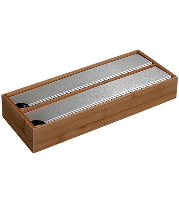 Kuchynský zásobník na fólie 35 x 13 x 5,5 cm, tmavý bambus KESPER 59044