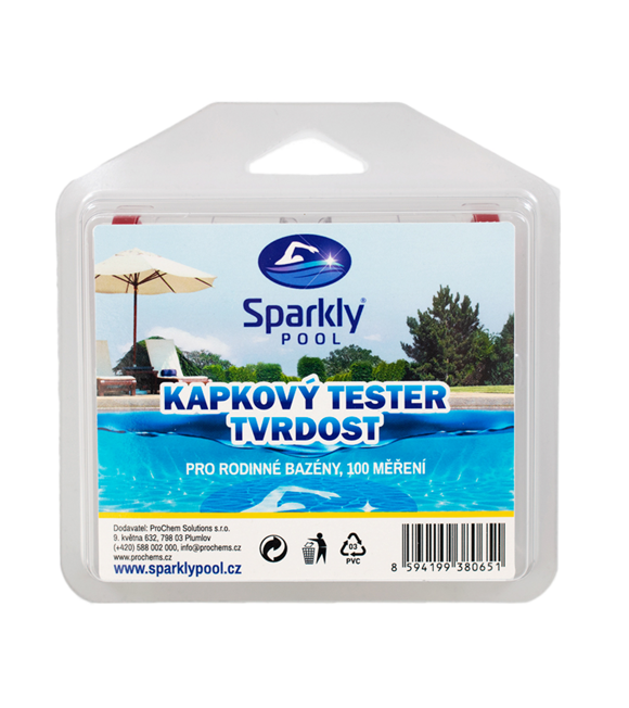 Sparkly POOL Tester kvapiek vody v bazéne - tvrdosť 938065