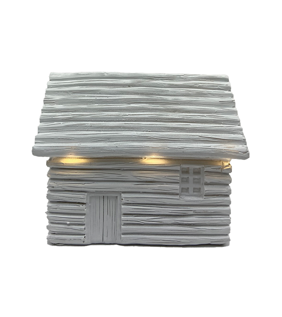 Biely LED domček 14 x 10 cm Prodex A00545