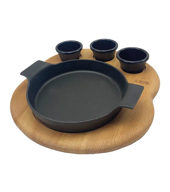 Servírovací set guľatý Ø 18 cm LAVA Metal