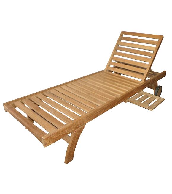 Wawe Záhradné polohovateľné ležadlo, teak, svetlohnedé NOELA 345755