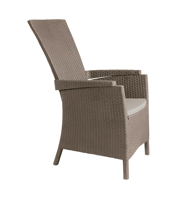Vermont Kreslo ratanové polohovacie, cappuccino KETER 223008
