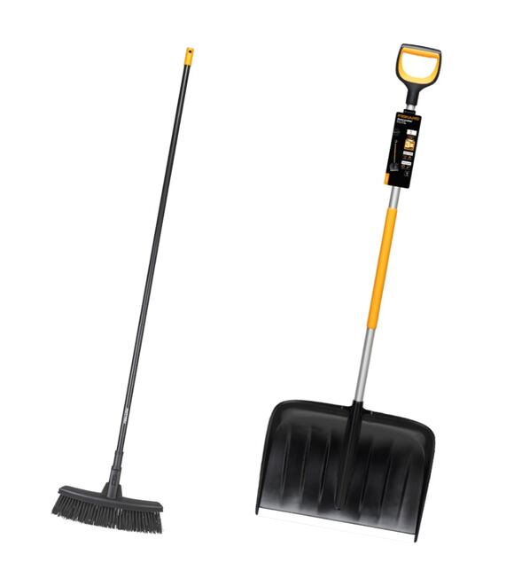 Set Hrablo Fiskars 1057178 + Metla Fiskars 1025921